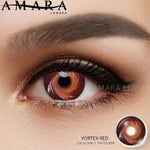 Red Vortex Contact Lenses